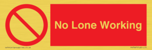 No Lone Working